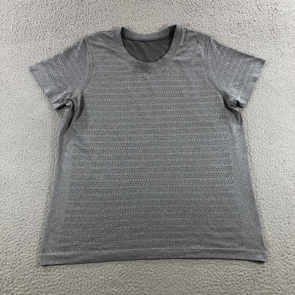 Lululemon Shirt Mens Small Gray Metal Vent Tech Short Sleeve Athletic Tee